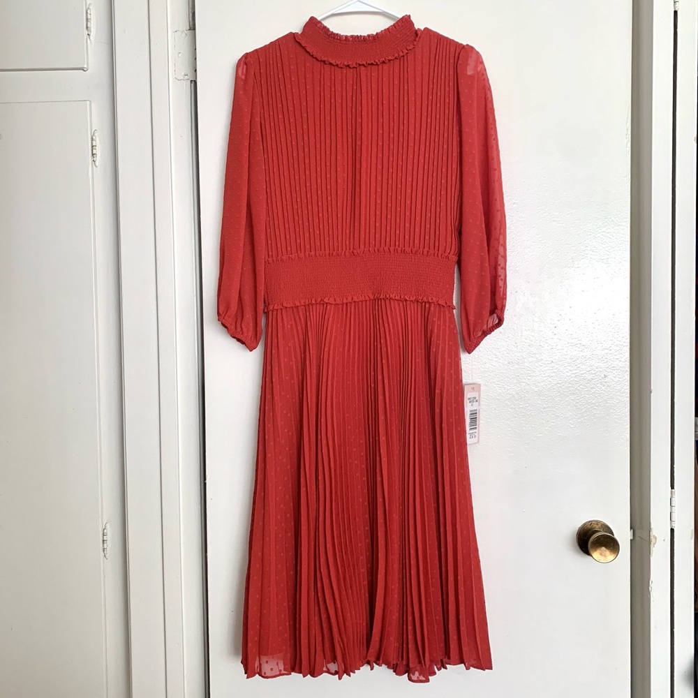 Nanette Lepore Pleated Midi Dress